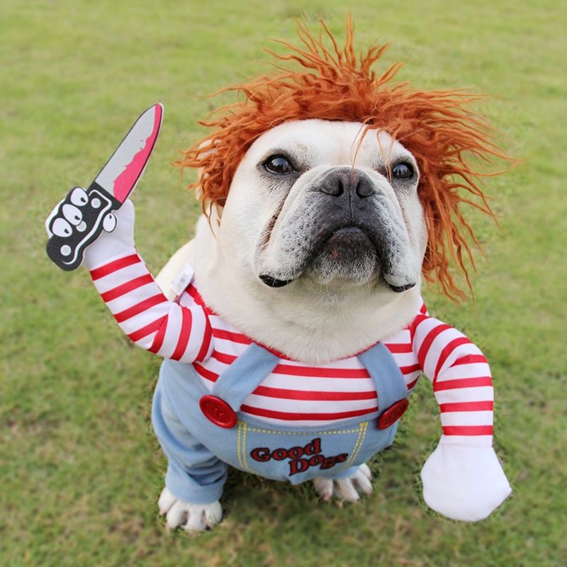 Halloween Paws - Vestitini Spaventosi per Cani con Tema Bambola Assassina o Cowboy - Dog Moda