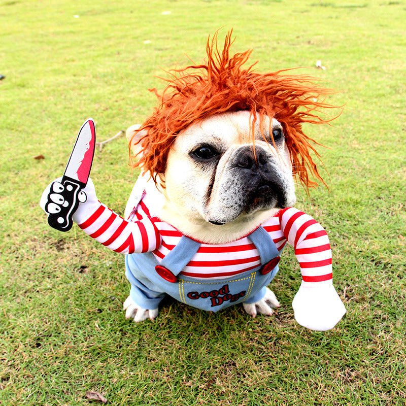 Halloween Paws - Vestitini Spaventosi per Cani con Tema Bambola Assassina o Cowboy - Dog Moda