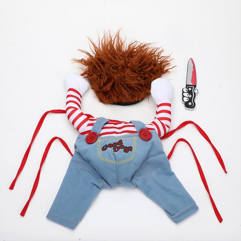Halloween Paws - Vestitini Spaventosi per Cani con Tema Bambola Assassina o Cowboy - Dog Moda