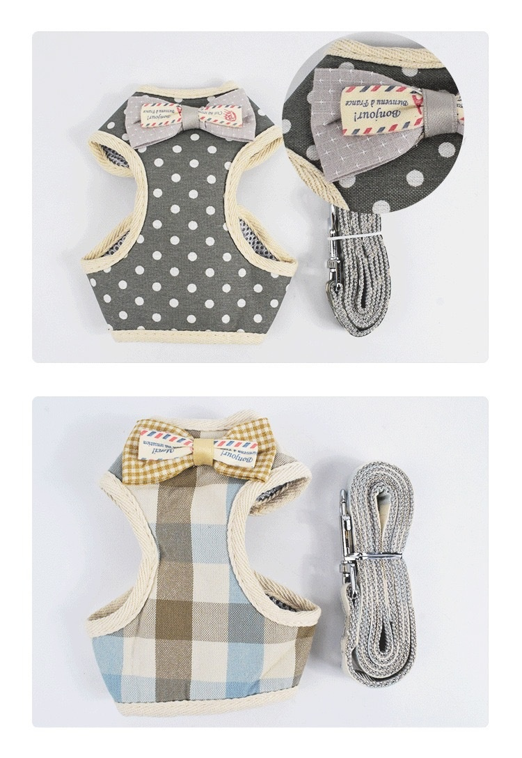 Pettorina Cane Gatto Guinzaglio Fiocco Stile Coreano by Dog Moda