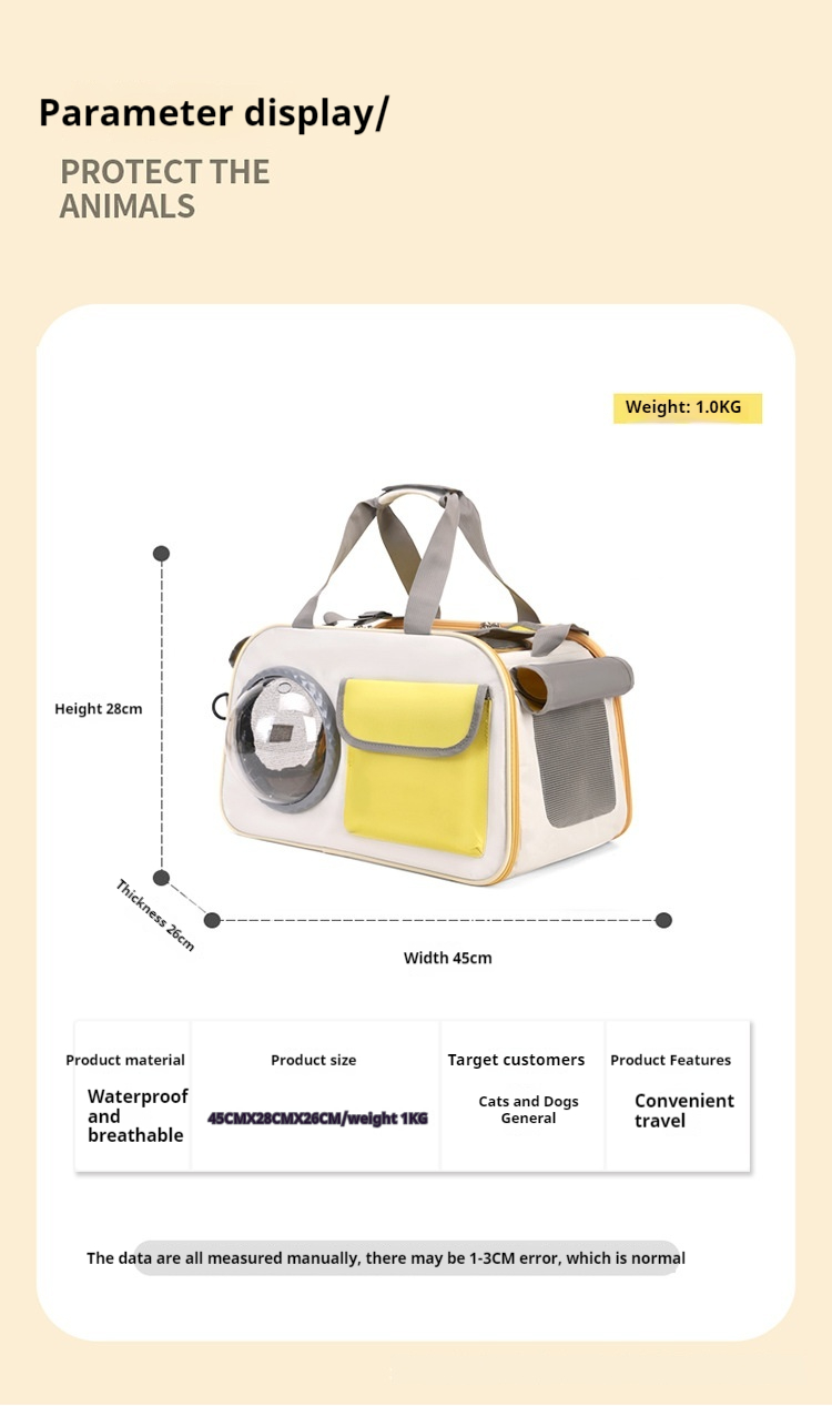 Zaino Trasportino Capsula Spaziale per Cani e Gatti by Dog Moda