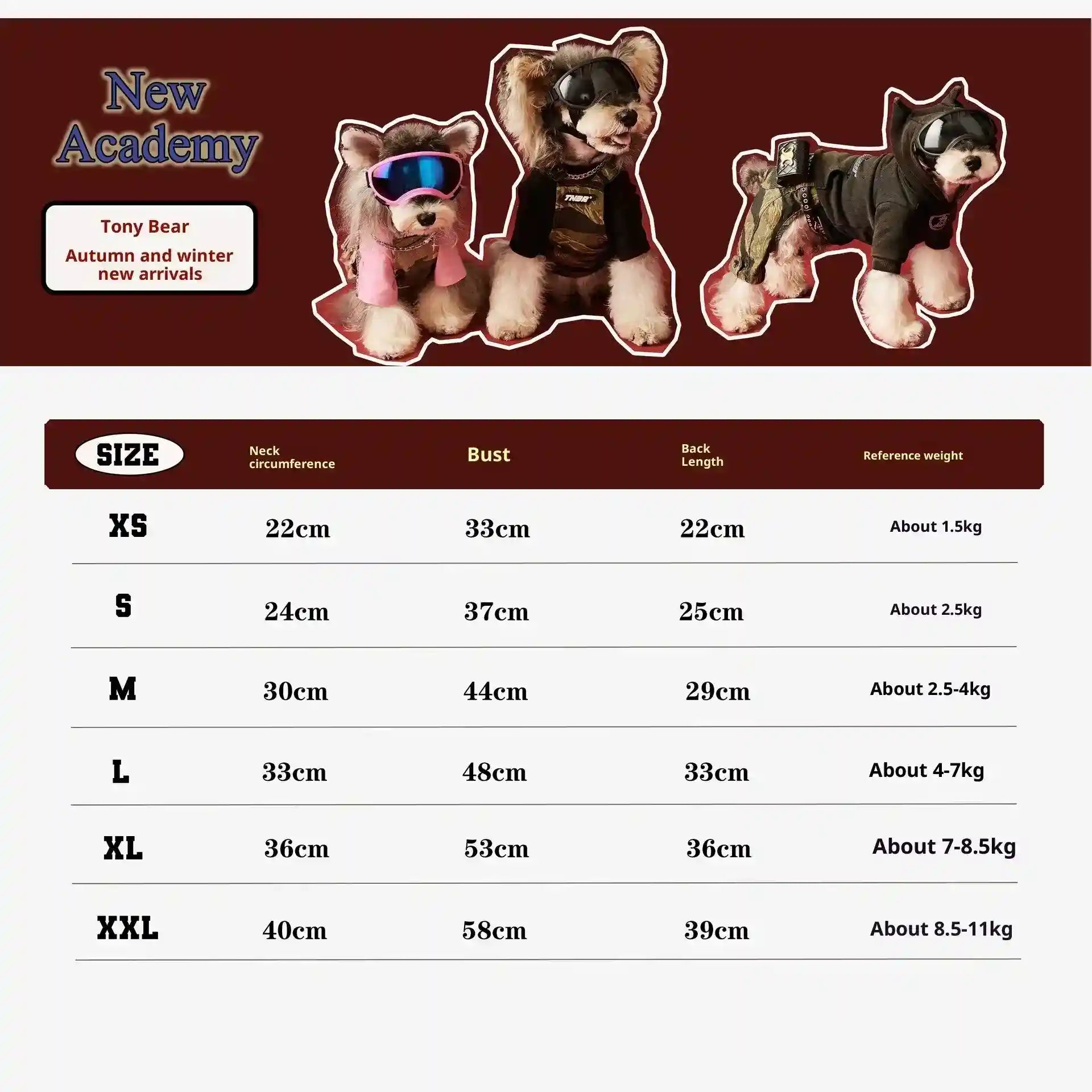 Abrigo de forro polar rojo Panda para perros - Botones en el lomo XS-XXL