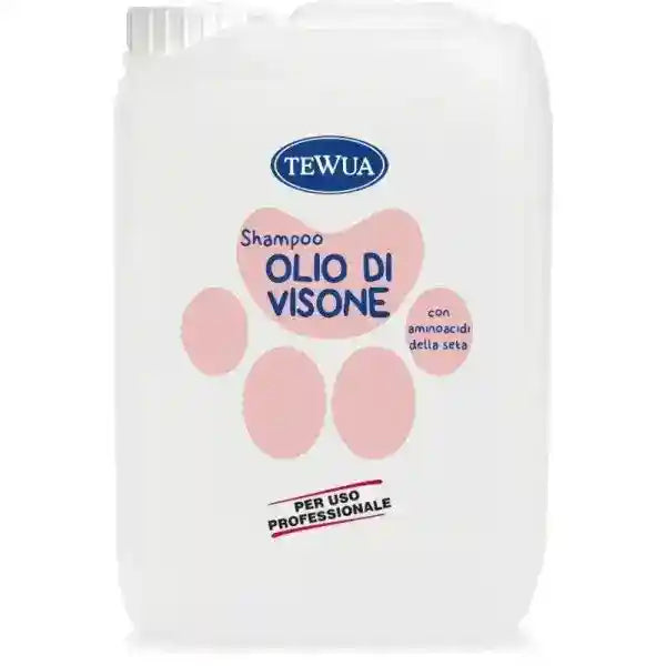 Shampoo per cani e gatti Olio di Visone Tanica 10 litri Tewua by Tewua